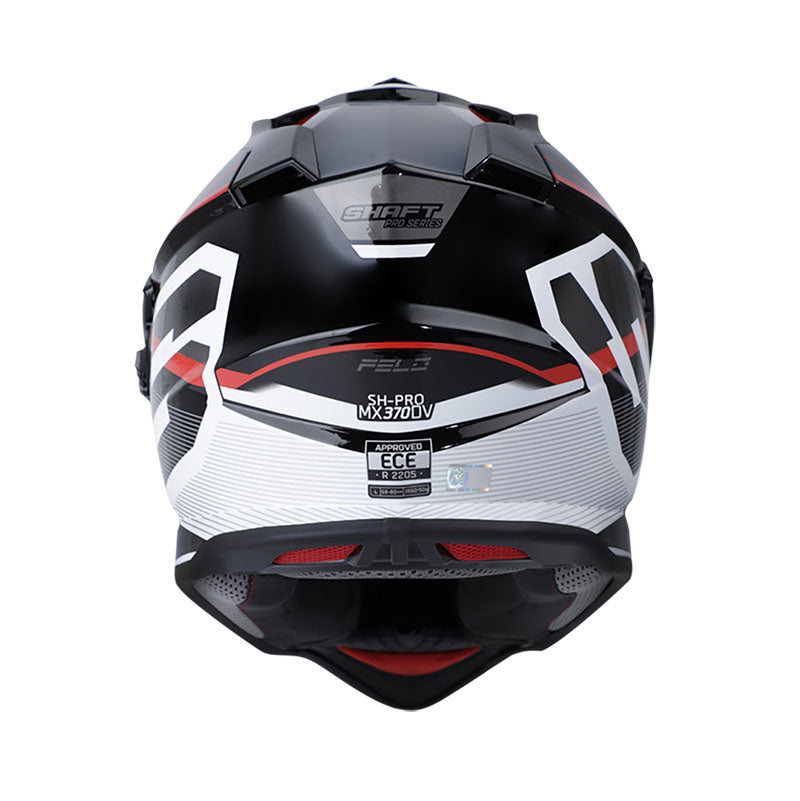 CASCO SHAFT SH-MX370DV PRO FELO NEGRO ROJO