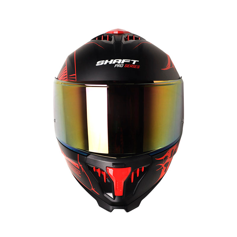 CASCO SHAFT SH-611RS PRO DARK LAB MATE NEGRO ROJO IRIDIUM