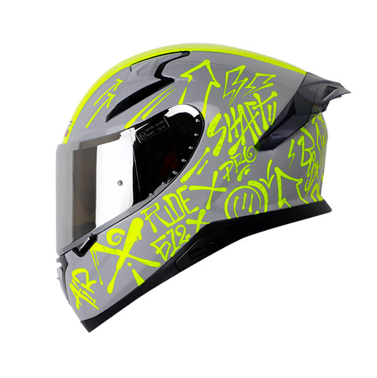CASCO SHAFT SH-612DV PRO SIDES BRILLANTE GRIS AMARILLO NEON