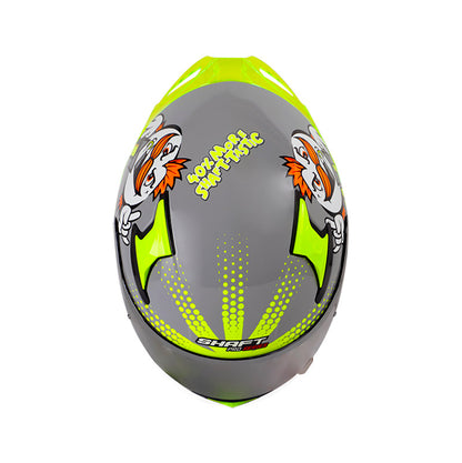 CASCO SHAFT SH-612DV PRO SNACK GRIS AMARILLO NEON
