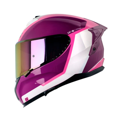 CASCO SHAFT SH-610DV PRO LOCK BLANCO MORADO VISOR IRIDIUM