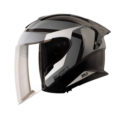 CASCO SHAFT SH-240DV PRO MAISON GRIS OSCURO BLANCO IRIDIUM