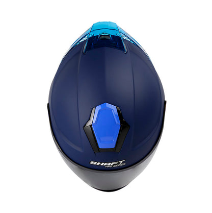 CASCO SHAFT SH-240DV PRO SOLID AZUL NAVY VISOR PLATA