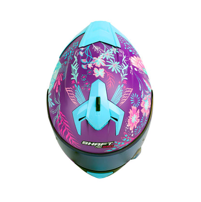 CASCO SHAFT SH-610EVO BLOOM MATE MORADO AZUL CANDY IRIDIUM