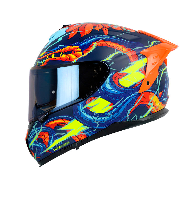 CASCO SHAFT SH-610EVO FIRE THUNDER MATE AZUL TURQUESA