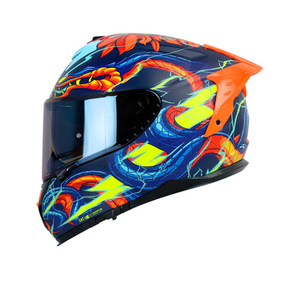 CASCO SHAFT SH-610EVO FIRE THUNDER MATE AZUL TURQUESA