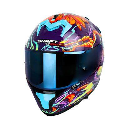 CASCO SHAFT SH-610EVO FIRE THUNDER MORADO TURQUESA