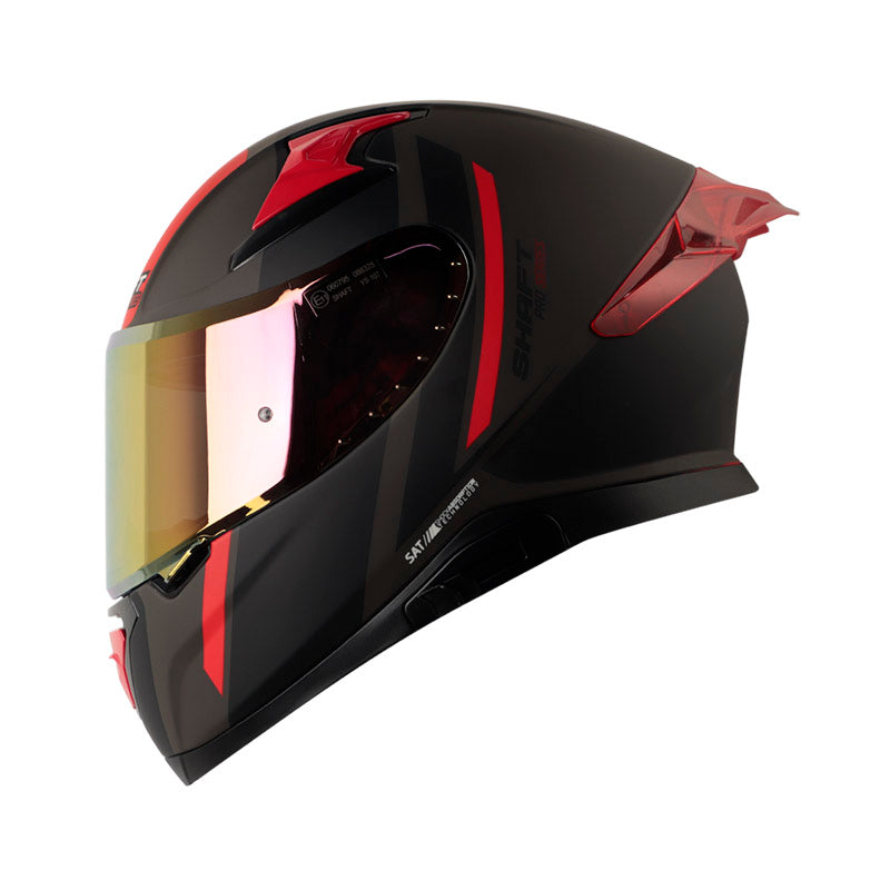 CASCO SHAFT SH-612DV PRO FREEPORT MATE GRIS OSCURO ROJO