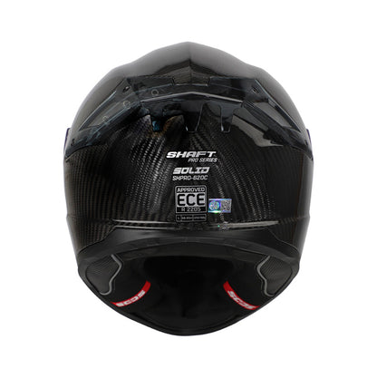 CASCO SHAFT SH-620CEVO SOLID 3K CARBON NEGRO VISOR PLATA