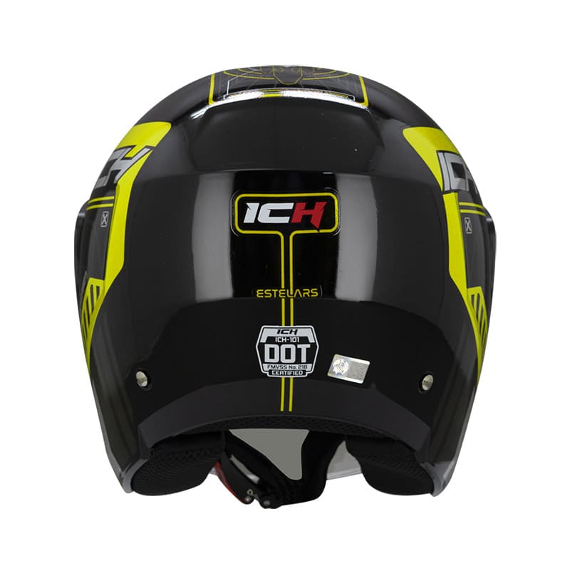 CASCO ICH ICH-101 STELARS NEGRO AMARILLO NEON