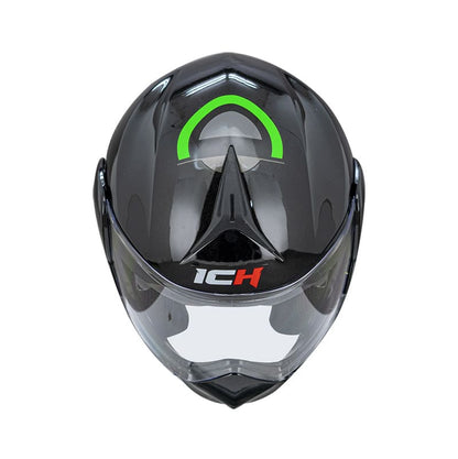 CASCO ICH ICH-3110DV BOUBLE NEGRO VERDE NEON