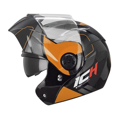 CASCO ICH ICH-3110DV CHIP NEGRO NARANJA NEON