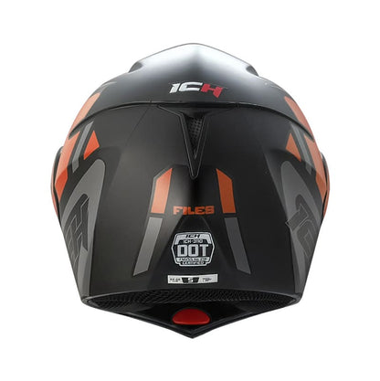 CASCO ICH ICH-3110DV FILES MATE NEGRO NARANJA NEON