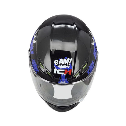 CASCO ICH ICH-501SP BOOM NEGRO AZUL