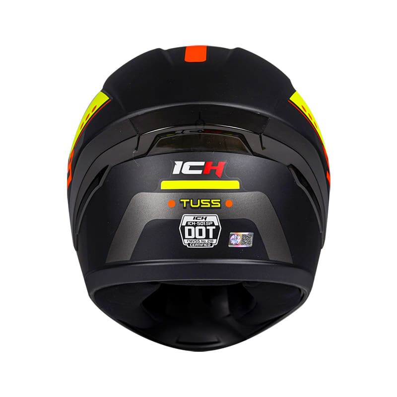 CASCO ICH ICH-501SP TUSS MATE NEGRO AMARILLO NEON