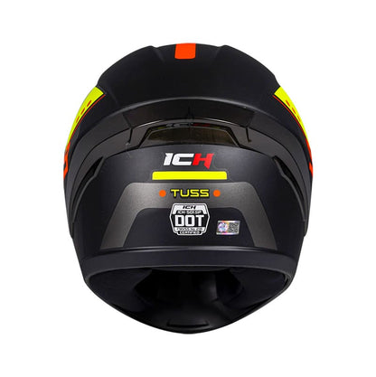 CASCO ICH ICH-501SP TUSS MATE NEGRO AMARILLO NEON
