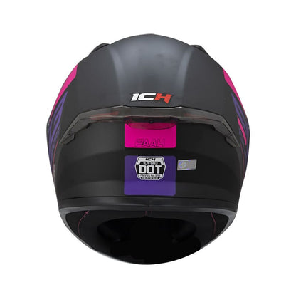 CASCO ICH ICH-503SP PAAK MATE NEGRO FUCSIA NEON