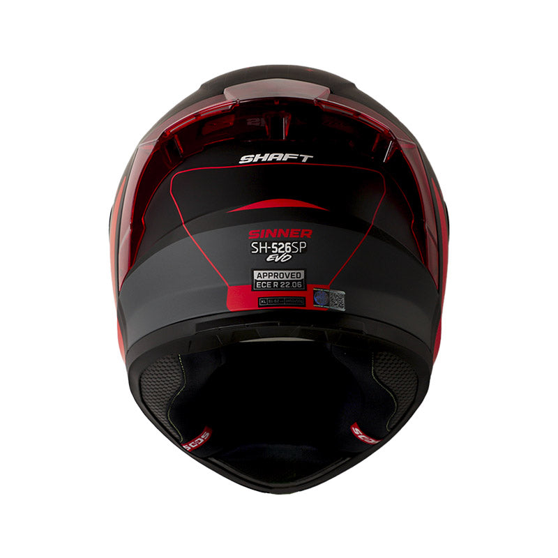 CASCO SHAFT SH-526SP SINNER MATE NEGRO ROJO VISOR IRIDIUM