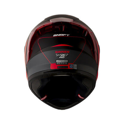 CASCO SHAFT SH-526SP SINNER MATE NEGRO ROJO VISOR IRIDIUM
