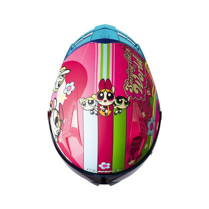 CASCO SHAFT SH-526SP BACK2BAC FUCSIA AZUL VISOR IRIDIUM