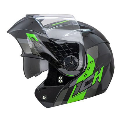 CASCO ICH ICH-3110DV BOUBLE NEGRO VERDE NEON