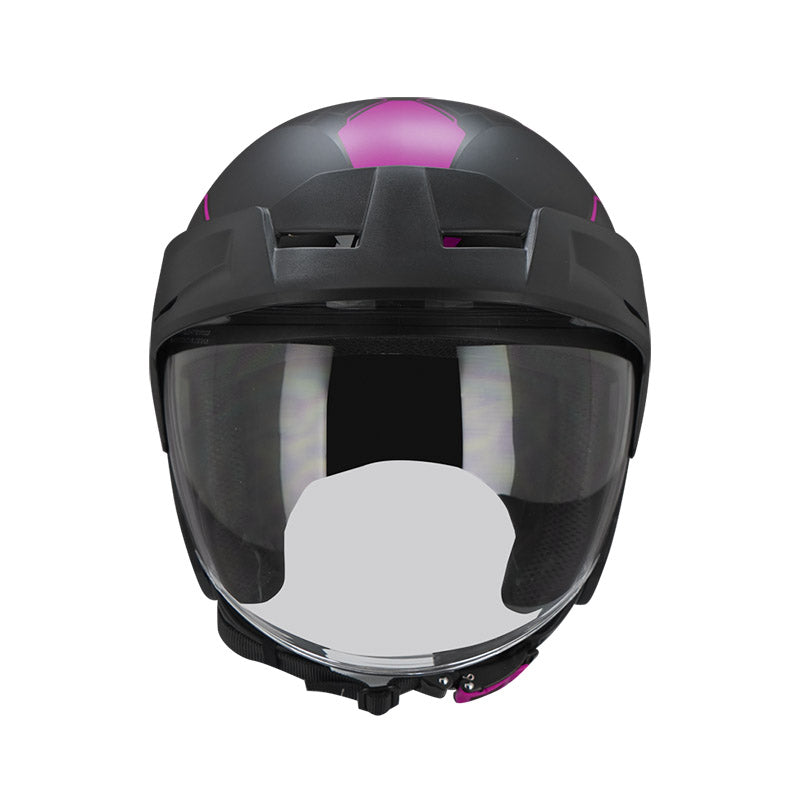 CASCO ICH ICH-101 TRAPI MATE NEGRO FUCSIA NEON