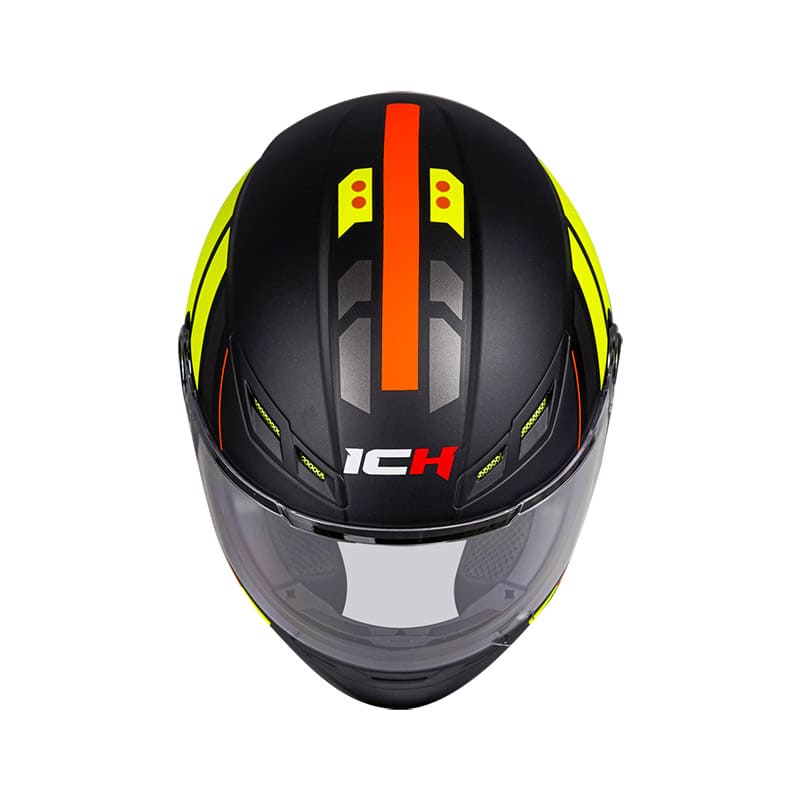 CASCO ICH ICH-501SP TUSS MATE NEGRO AMARILLO NEON