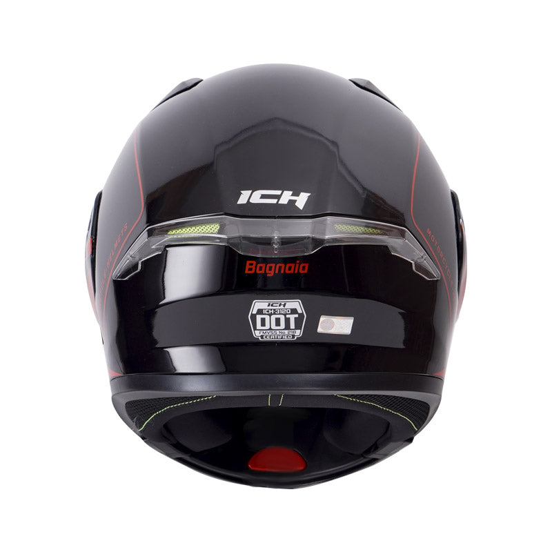 CASCO ICH ICH-3120DV BAGNAIA NEGRO ROJO VISOR TRAN