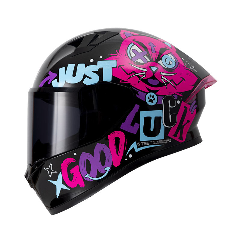CASCO ICH ICH-503 KIT N BUN NEGRO MORADO VISOR HUMO