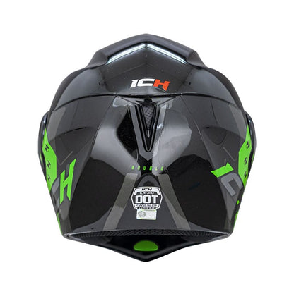 CASCO ICH ICH-3110DV BOUBLE NEGRO VERDE NEON