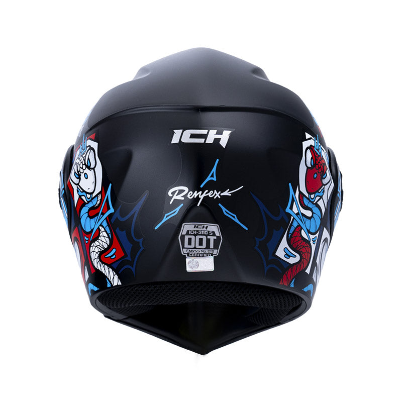 CASCO ICH ICH-3110S RENFEX MATE NEGRO BLANCO