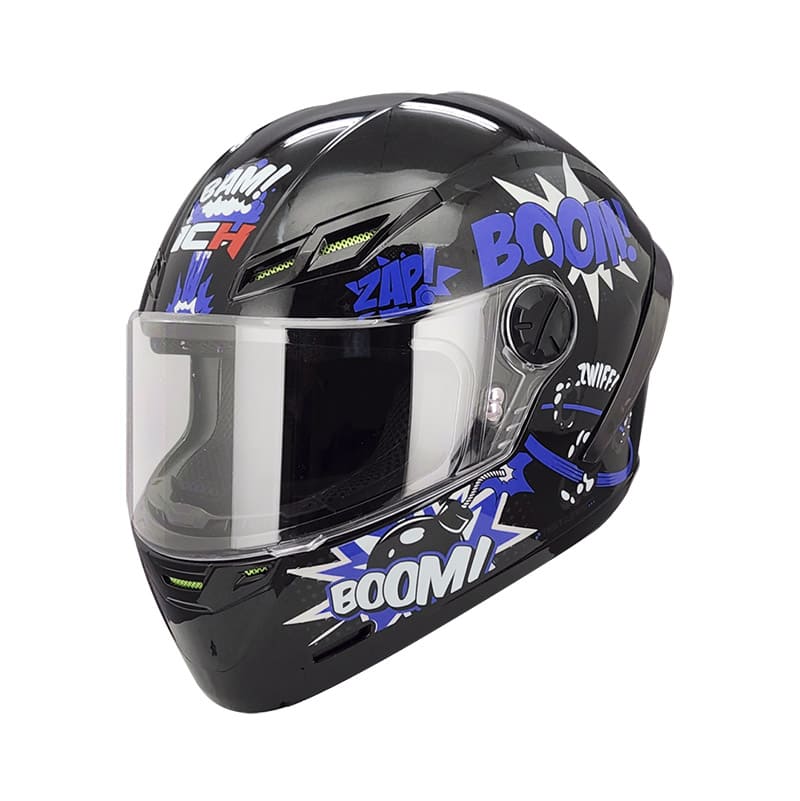 CASCO ICH ICH-501SP BOOM NEGRO AZUL