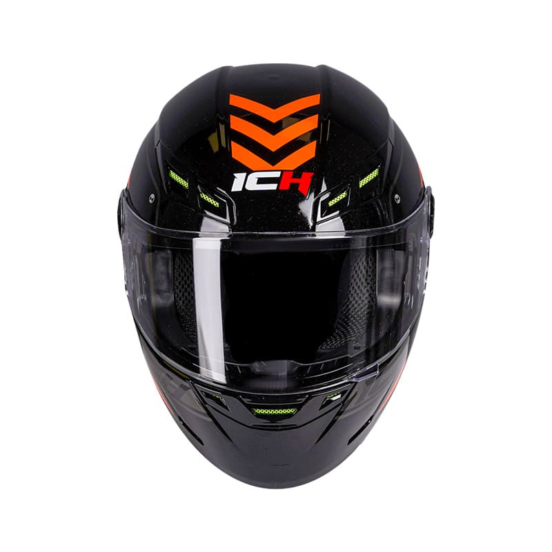 CASCO ICH ICH-501SP HAZARD NEGRO NARANJA NEON