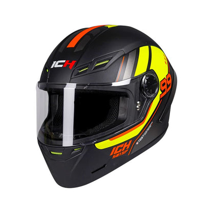CASCO ICH ICH-501SP TUSS MATE NEGRO AMARILLO NEON