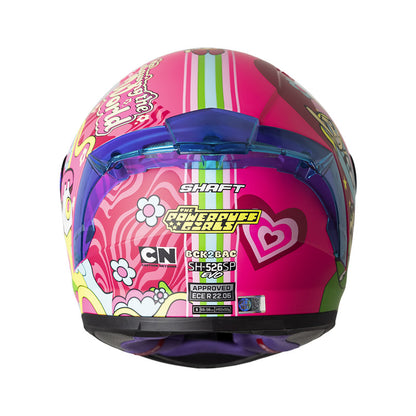CASCO SHAFT SH-526SP BACK2BAC FUCSIA AZUL VISOR IRIDIUM