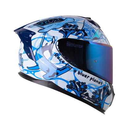 CASCO SHAFT SH-610DV PRO BLUER PLANET AZUL CLARO AZUL