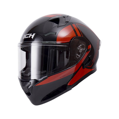CASCO ICH ICH-3120DV BAGNAIA NEGRO ROJO VISOR TRAN