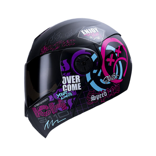 CASCO ICH ICH-3110DV RANDOM MATE NEGRO FUCSIA VISOR RD