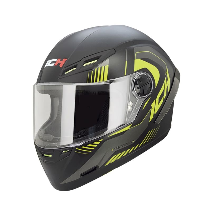 CASCO ICH ICH-501SP MENOX MATE NEGRO AMARILLO NEON