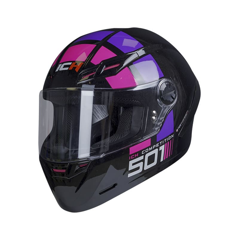CASCO ICH ICH-501SP ROAD NEGRO FUCSIA NEON