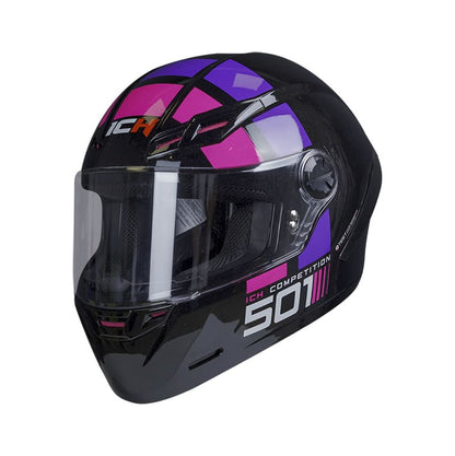 CASCO ICH ICH-501SP ROAD NEGRO FUCSIA NEON