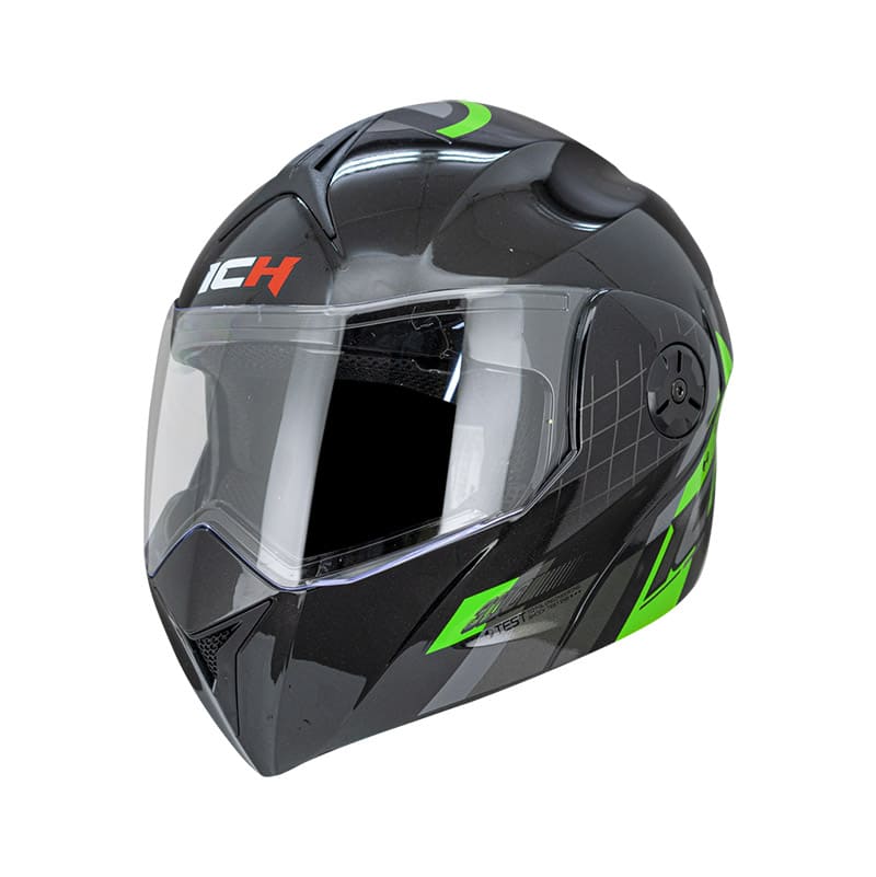 CASCO ICH ICH-3110DV BOUBLE NEGRO VERDE NEON
