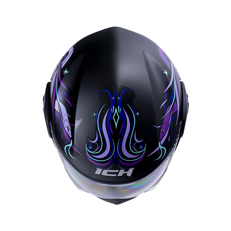 CASCO ICH ICH-3110S CALMNEZZ MATE NEGRO TURQUESA