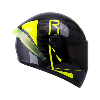 CASCO ICH ICH-501SP DOPE NEGRO AMARILLO NEON VISOR HUMO