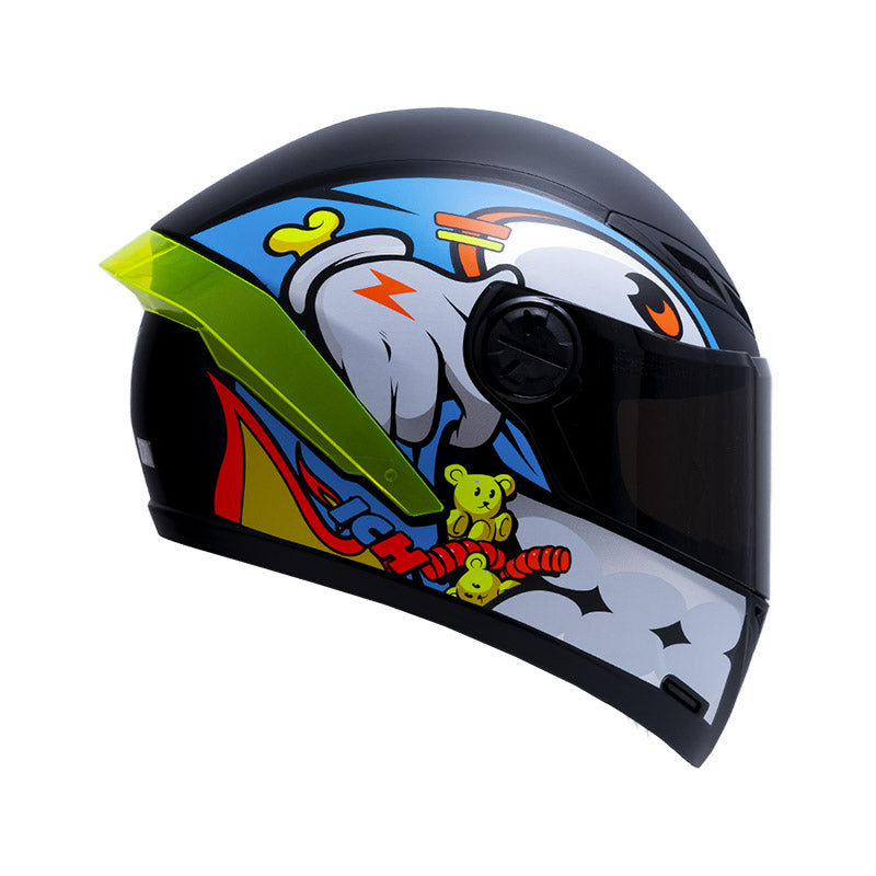 CASCO ICH ICH-501SP GUMMY MATE NEGRO AZUL VISOR HUMO