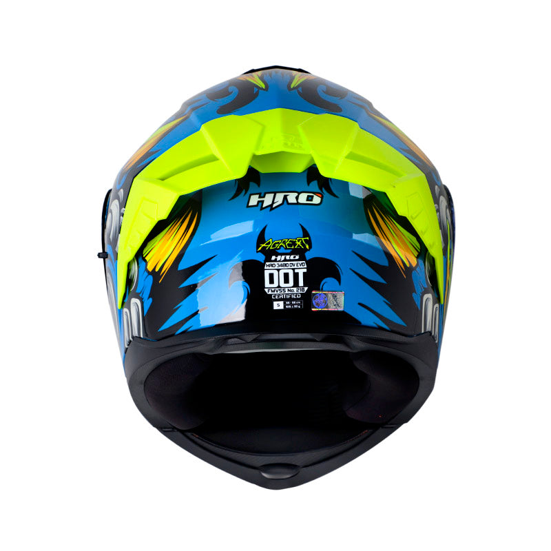 CASCO HRO HRO-3480DV EVO AGREXT AZUL GRIS VISOR IRIDIUM AZUL