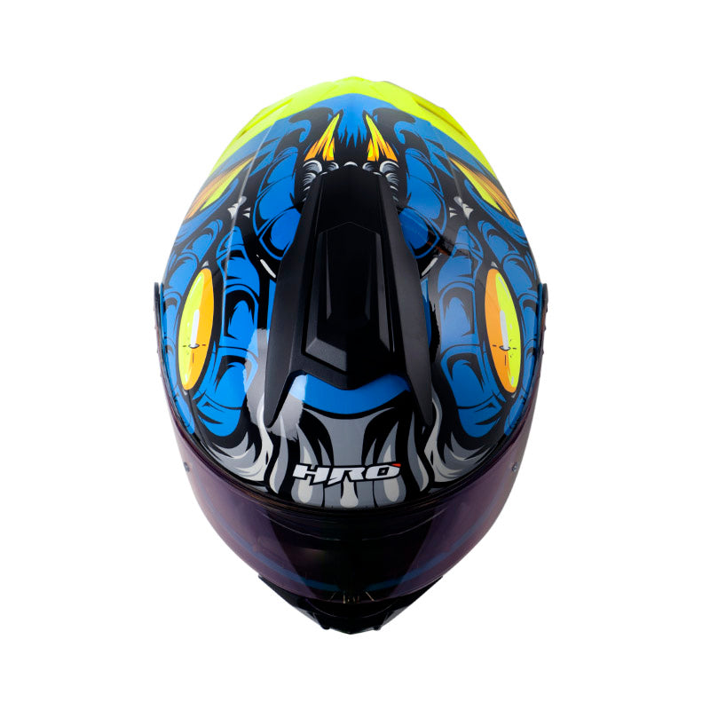 CASCO HRO HRO-3480DV EVO AGREXT AZUL GRIS VISOR IRIDIUM AZUL