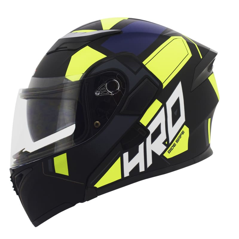 CASCO HRO HRO-3400DV BIONIC MATE NEGRO AMARILLO NEON