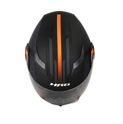 CASCO HRO HRO-3400DV INEFFABLE MATE NEGRO NARANJA NEON