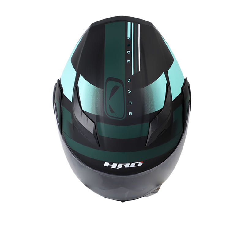 CASCO HRO HRO-3400DV FEITH MATE NEGRO VERDE NEON